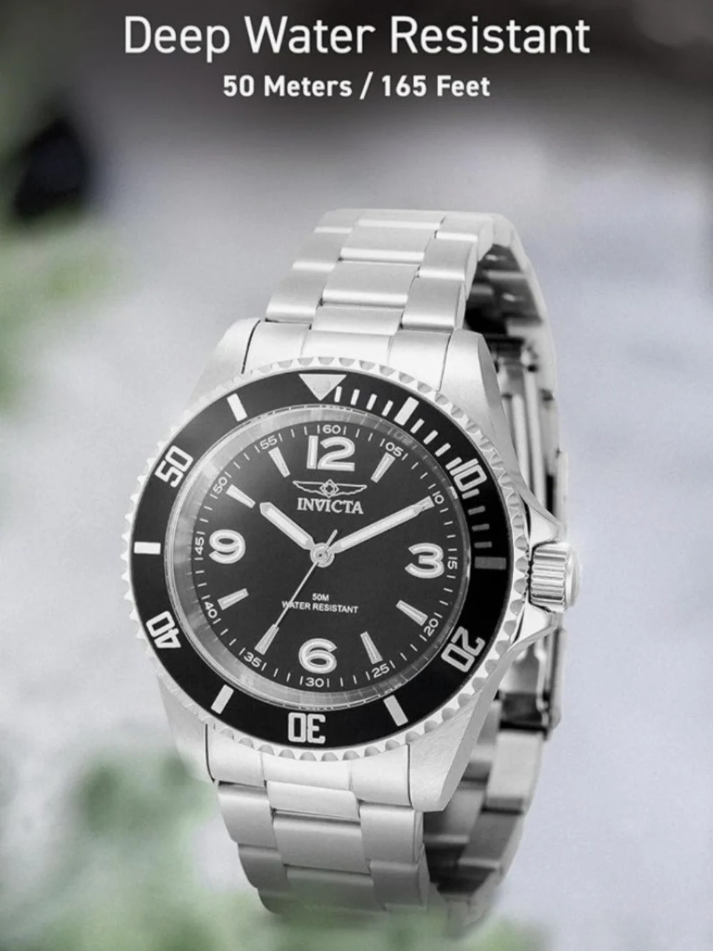 Invicta Specialty Rowan Black Dial / Stainless Steel 40mm Men's Watch NEW